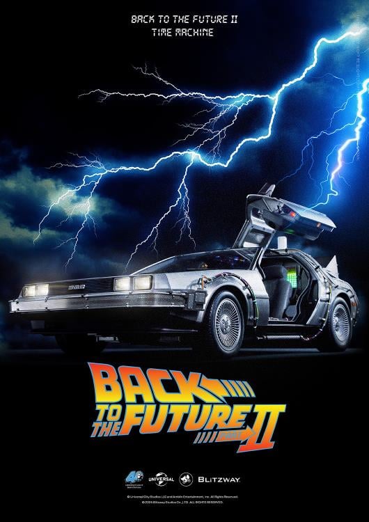 PREORDER Back to the Future Part II DeLorean 1/6 Scale Vehicle