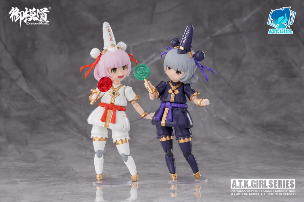 PREORDER A.T.K. Girl Black and White Impermanence Set of 2 Figures (Collection Card Ver.) 1/12 Scale Model Kit