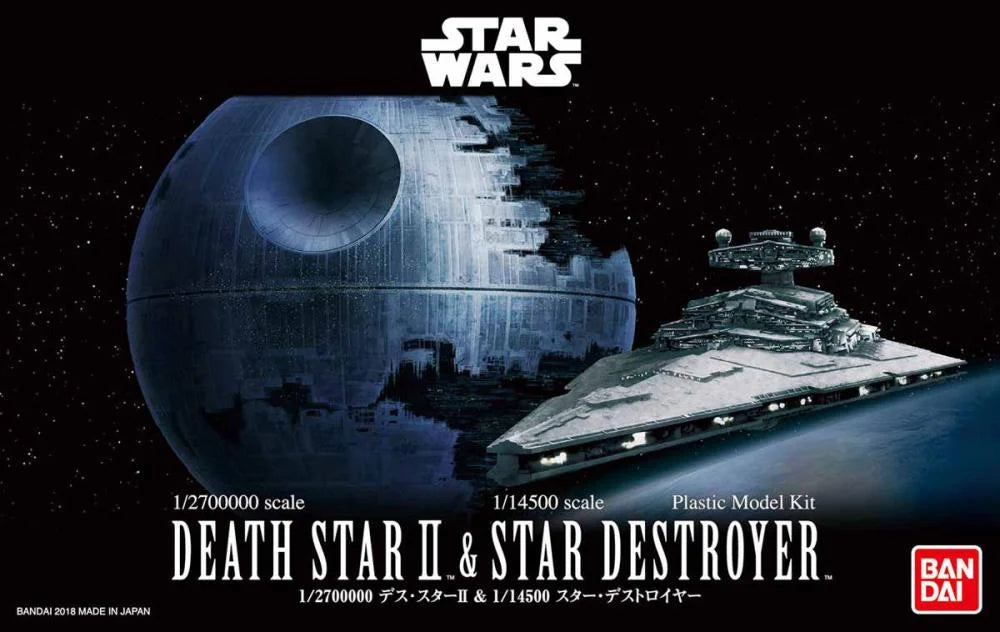 PREORDER Star Wars Death Star II 1/2,700,000 Scale & Star Destroyer 1/14,500 Scale Model Kit Set