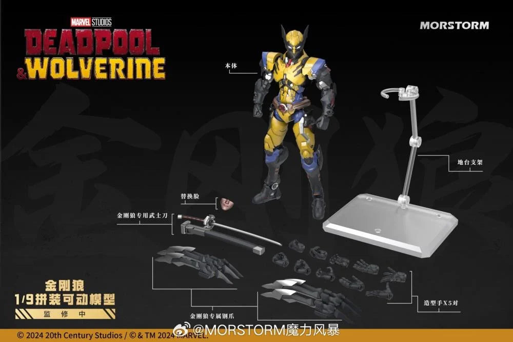 PREORDER Marvel Deadpool & Wolverine 1/9 Scale Model Kit Set