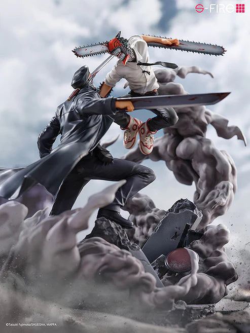 PREORDER CHAINSAW MAN Super Situation Figure Chainsaw Man vs. Samurai Sword