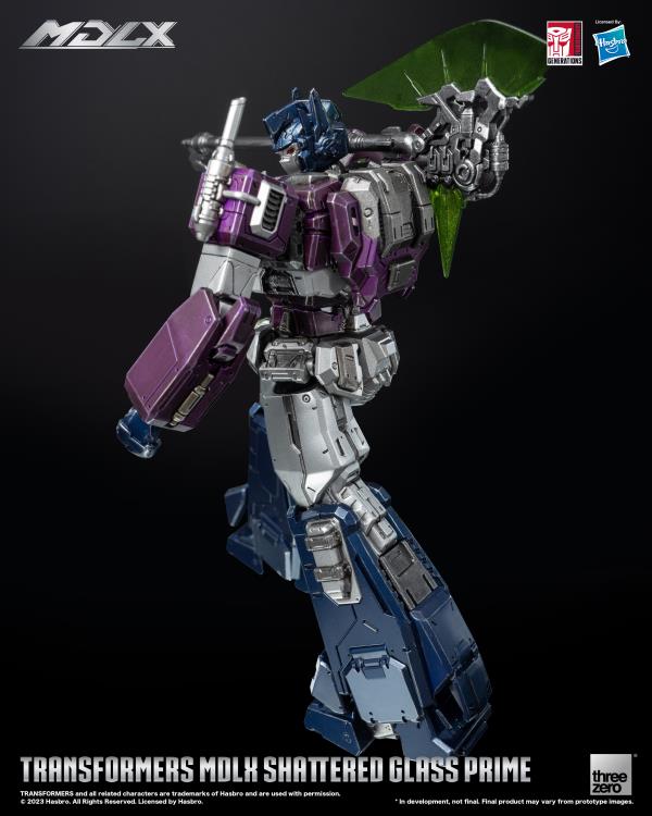 PREORDER Transformers MDLX Articulated Figures Series Shattered Glass Optimus Prime BBTS Exclusive