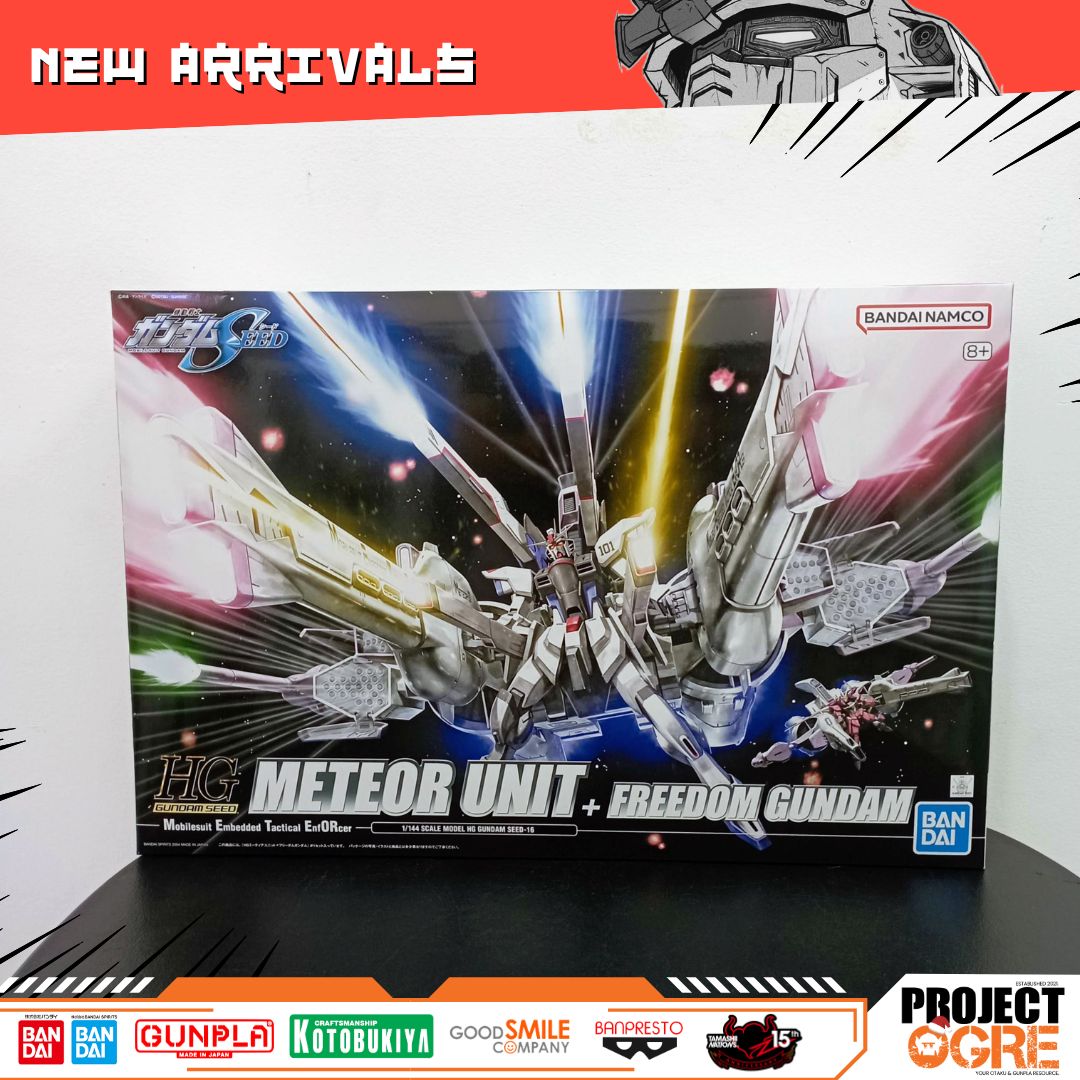 IN STOCK Mobile Suit Gundam SEED HGGS Gundam SEED Meteor Unit + Freedom Gundam 1/144 Scale Model Kit