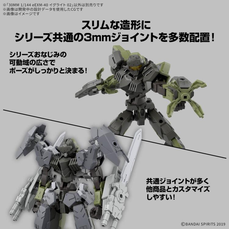 PREORDER 30 Minutes Missions eEXM-40 Iglight 02 1/144 Scale Model Kit