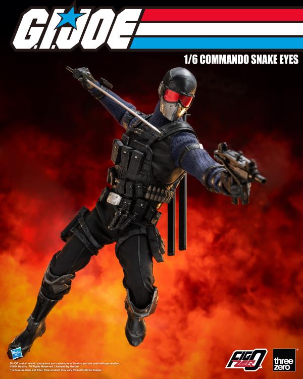 PREORDER G.I. Joe FigZero Commando Snake Eyes 1/6 Scale Figure