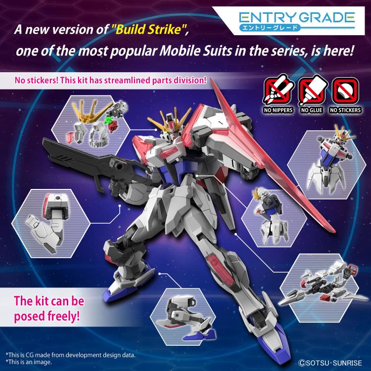 PREORDER 1/144 ENTRY GRADE Build Strike Exceed Galaxy (Gundam Build Metaverse)