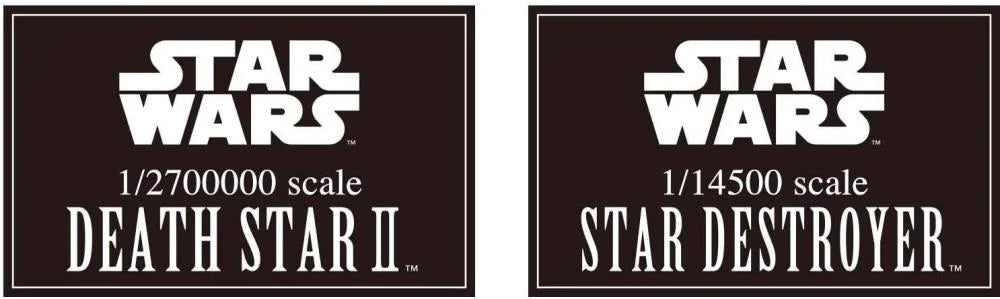 PREORDER Star Wars Death Star II 1/2,700,000 Scale & Star Destroyer 1/14,500 Scale Model Kit Set