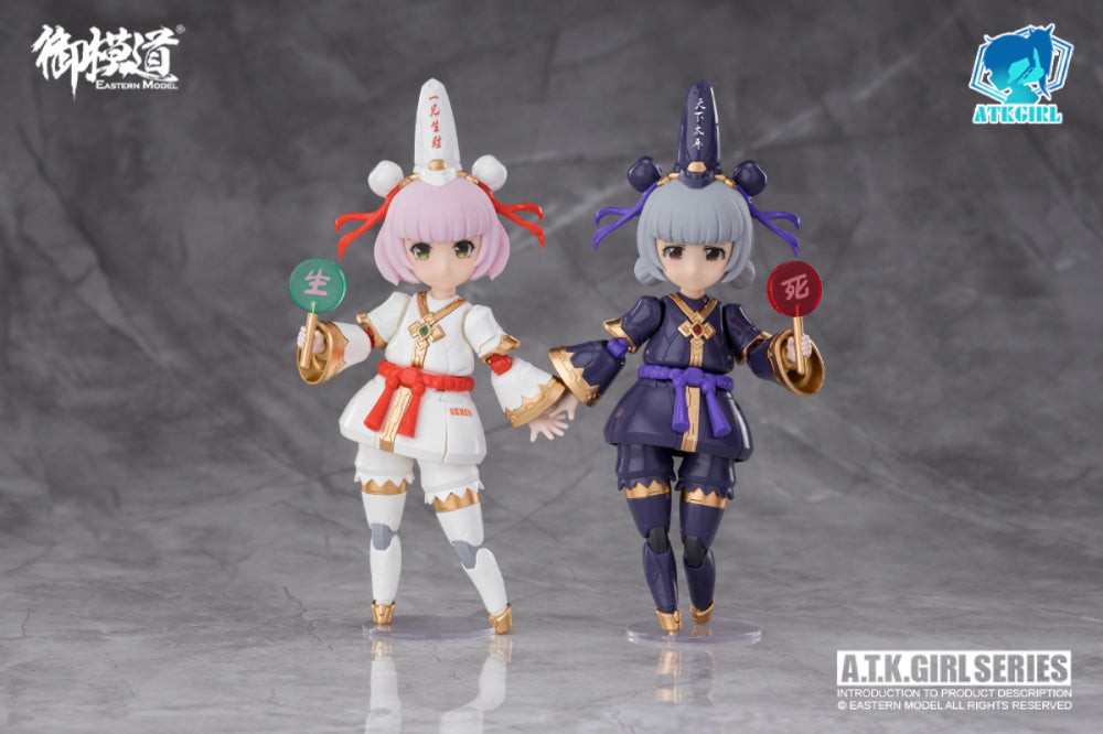 PREORDER A.T.K. Girl Black and White Impermanence Set of 2 Figures 1/12 Scale Model Kit