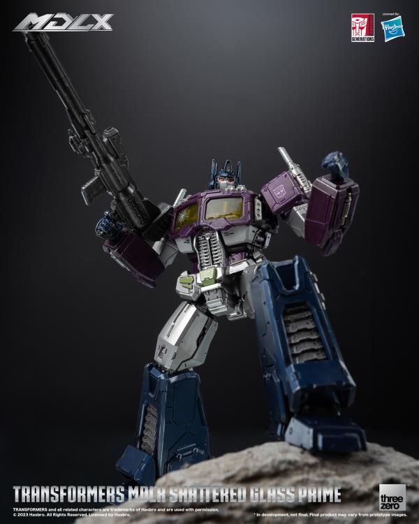 PREORDER Transformers MDLX Articulated Figures Series Shattered Glass Optimus Prime BBTS Exclusive