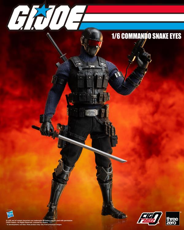 PREORDER G.I. Joe FigZero Commando Snake Eyes 1/6 Scale Figure
