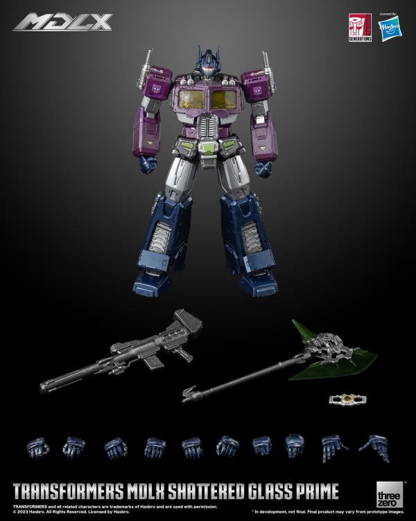 PREORDER Transformers MDLX Articulated Figures Series Shattered Glass Optimus Prime BBTS Exclusive