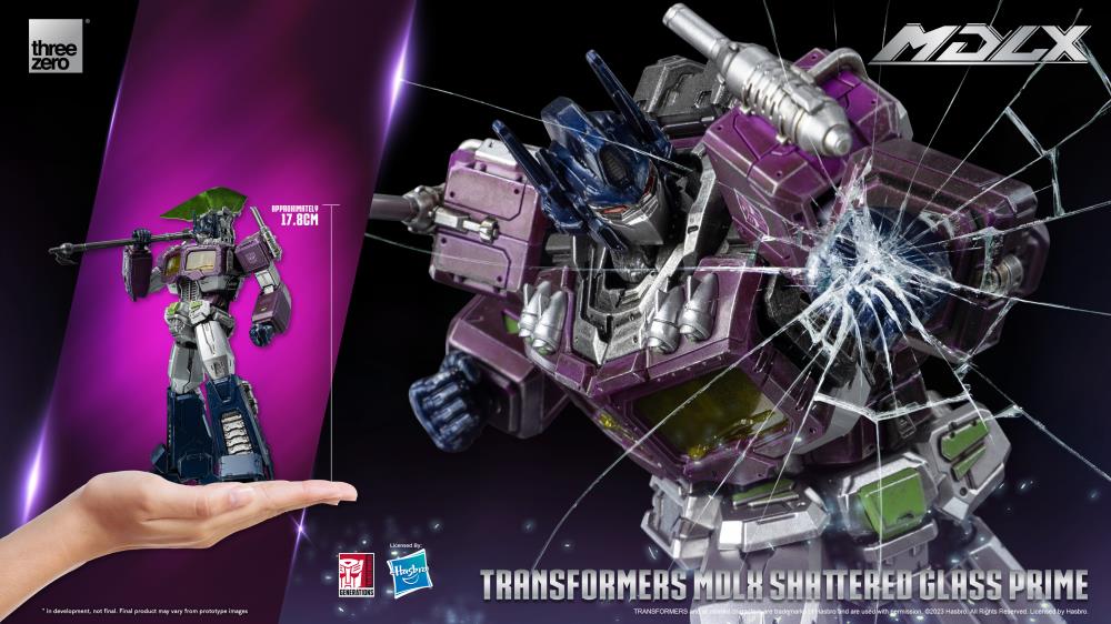PREORDER Transformers MDLX Articulated Figures Series Shattered Glass Optimus Prime BBTS Exclusive