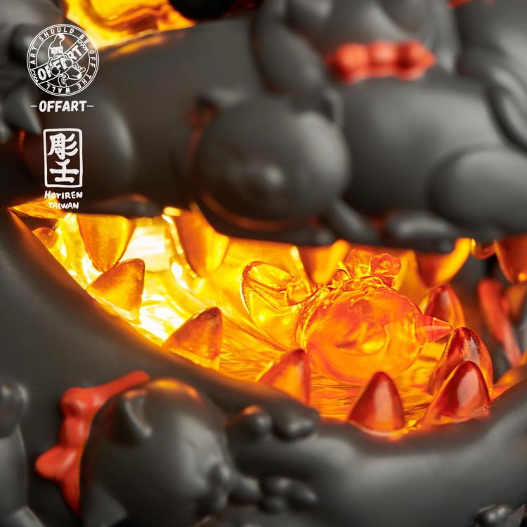 PREORDER Offart x Horiren Hundred Cats Red Lotus Lucky (Black Ver.)