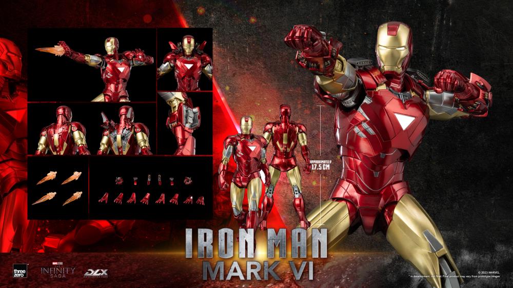PREORDER Threezero Avengers: The Infinity Saga DLX Iron Man Mark 6 1/12 Scale Figure