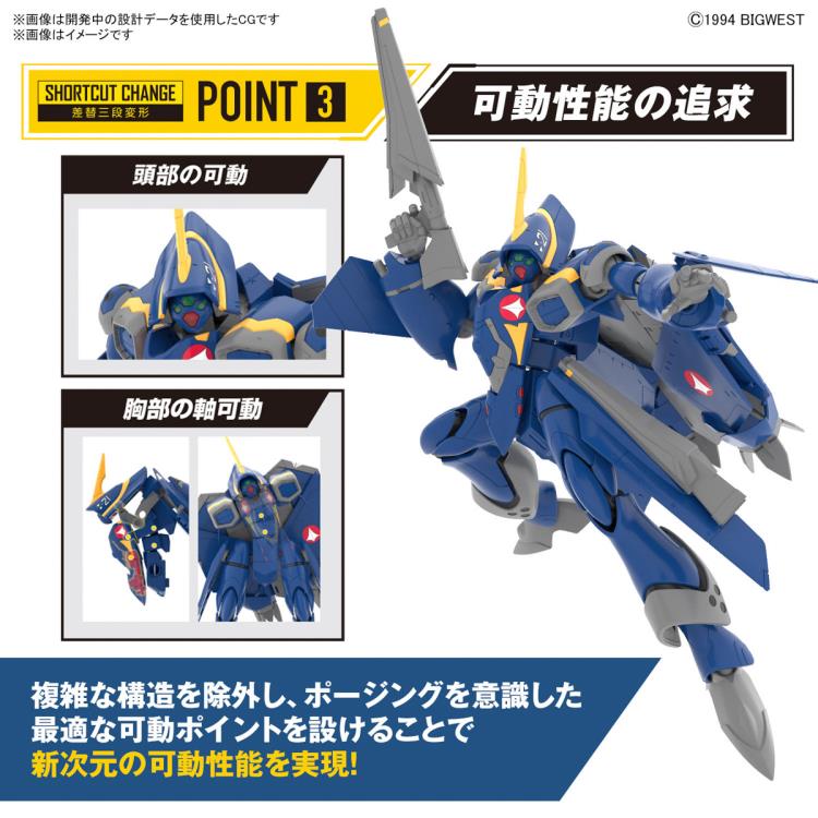 IN STOCK Macross Plus HG YF-21 (Guld Goa Bowman Ver.) 1/100 plus Water Decal Set