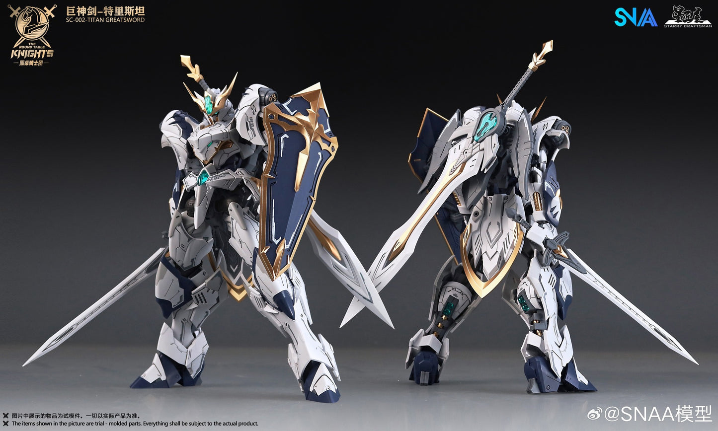 PREORDER SNAA The Round Table Knights SC-002 Titan Greatsword Tristan Model Kit