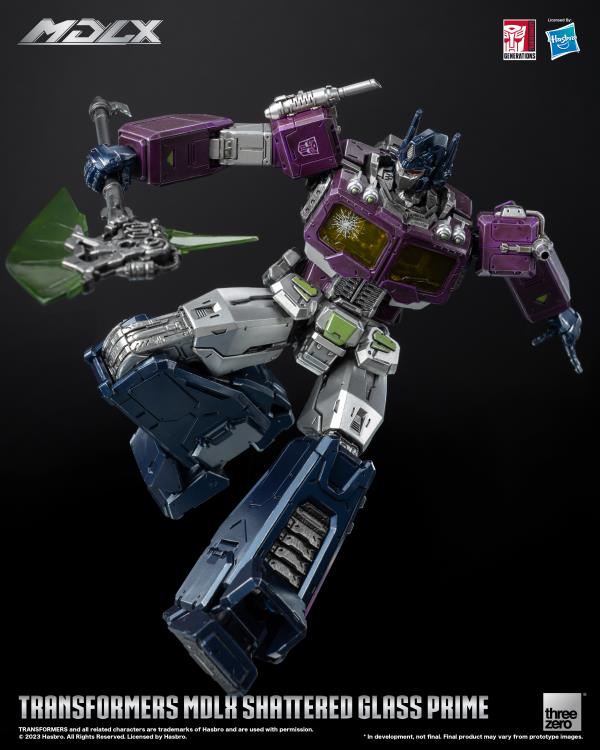 PREORDER Transformers MDLX Articulated Figures Series Shattered Glass Optimus Prime BBTS Exclusive