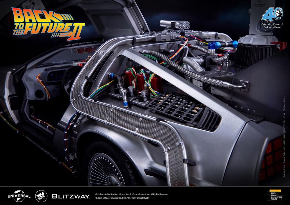PREORDER Back to the Future Part II DeLorean 1/6 Scale Vehicle