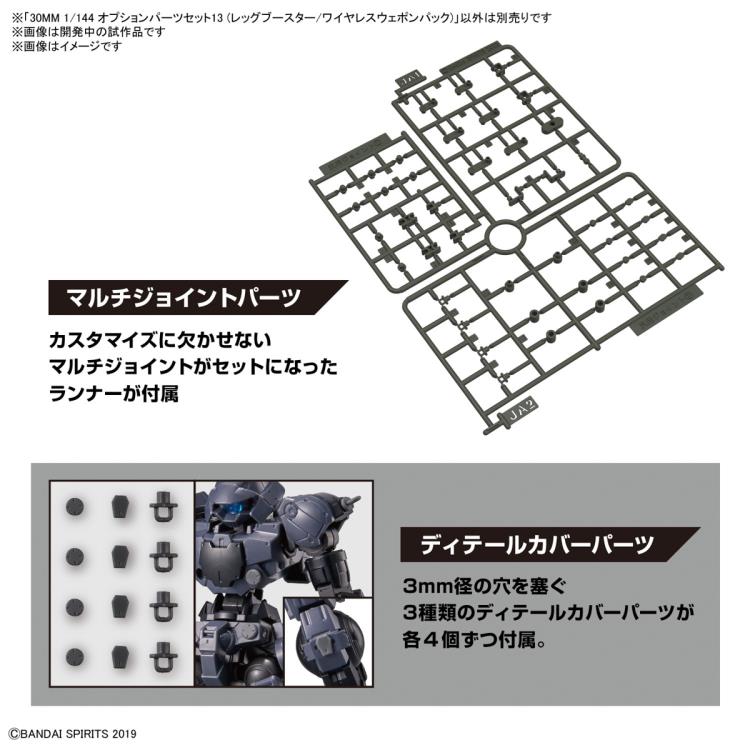 PREORDER 30 Minutes Missions Optional Parts Set 13 (Leg Booster/Wireless Weapon Pack) 1/144 Scale Accessory Set