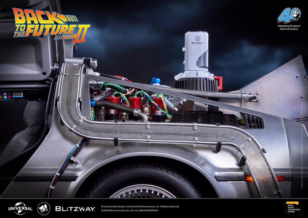 PREORDER Back to the Future Part II DeLorean 1/6 Scale Vehicle