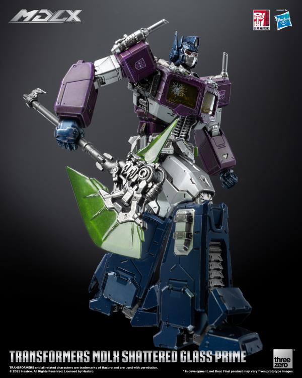PREORDER Transformers MDLX Articulated Figures Series Shattered Glass Optimus Prime BBTS Exclusive