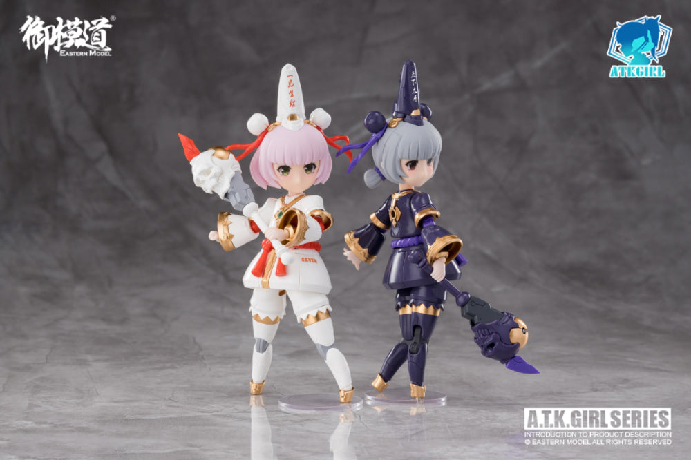 PREORDER A.T.K. Girl Black and White Impermanence Set of 2 Figures (Collection Card Ver.) 1/12 Scale Model Kit