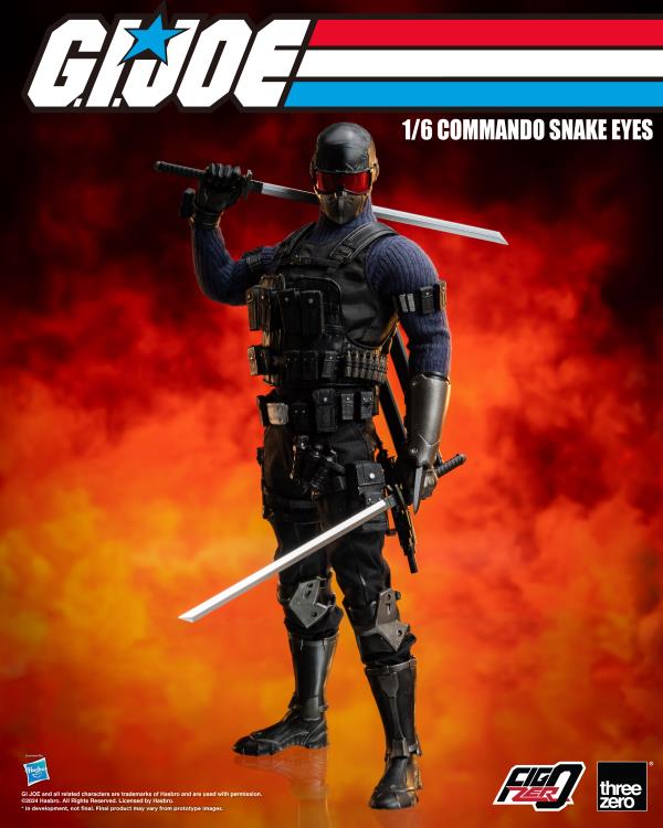 PREORDER G.I. Joe FigZero Commando Snake Eyes 1/6 Scale Figure