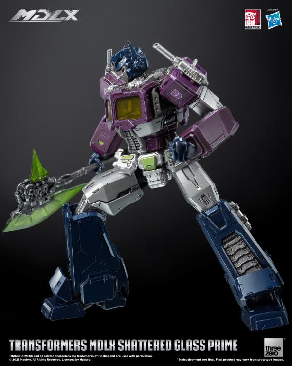 PREORDER Transformers MDLX Articulated Figures Series Shattered Glass Optimus Prime BBTS Exclusive