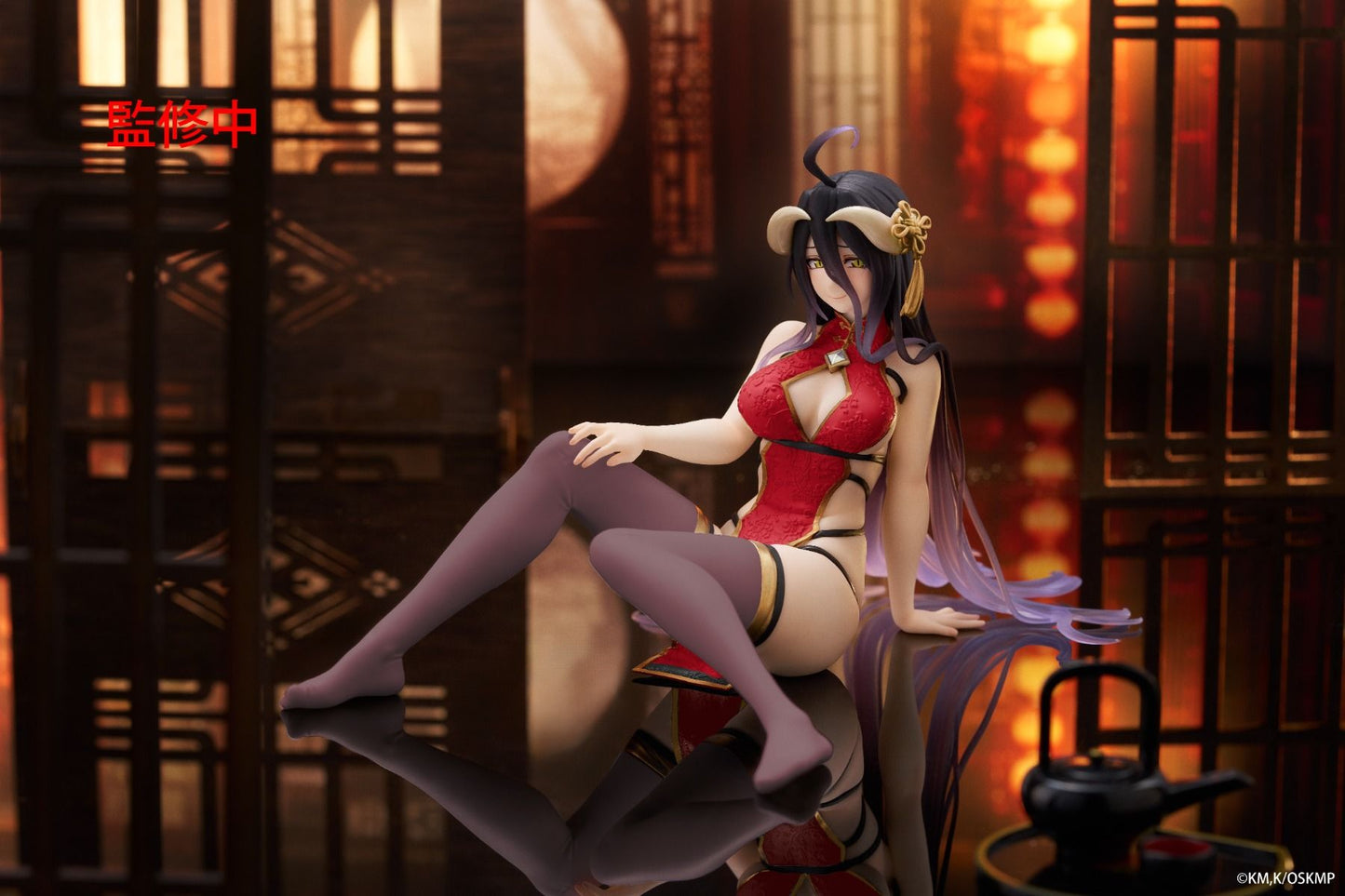 PREORDER Overlord - Albedo Desktop Cute Prize Figure (Chinese Dress Renewal Ver.)