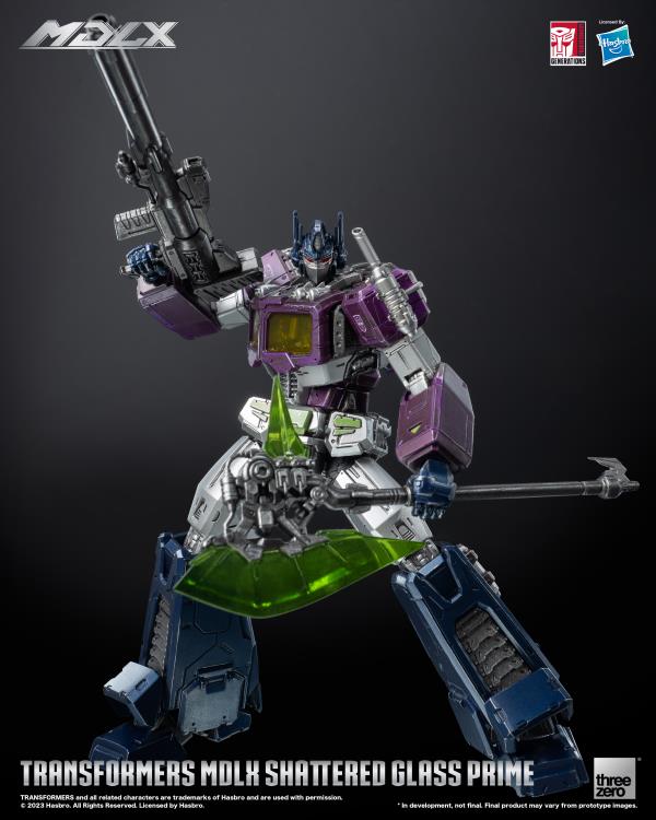 PREORDER Transformers MDLX Articulated Figures Series Shattered Glass Optimus Prime BBTS Exclusive