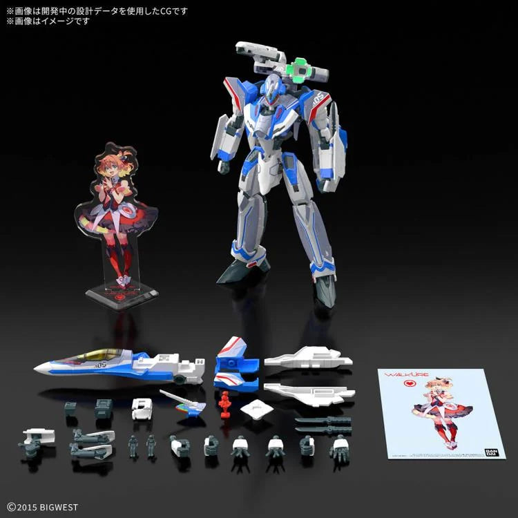 PREORDER Macross Delta HG Hayate Immelmann's VF-31J Siegfried (Deluxe Set Ver.) 1/100 Scale Model Kit