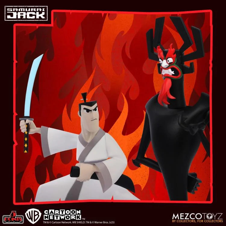PREORDER Samurai Jack 5 Points Deluxe Action Figure Set (Samurai Jack + Aku + Mad Jack)