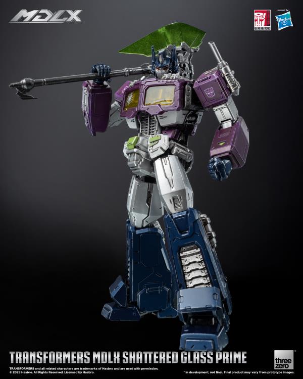 PREORDER Transformers MDLX Articulated Figures Series Shattered Glass Optimus Prime BBTS Exclusive