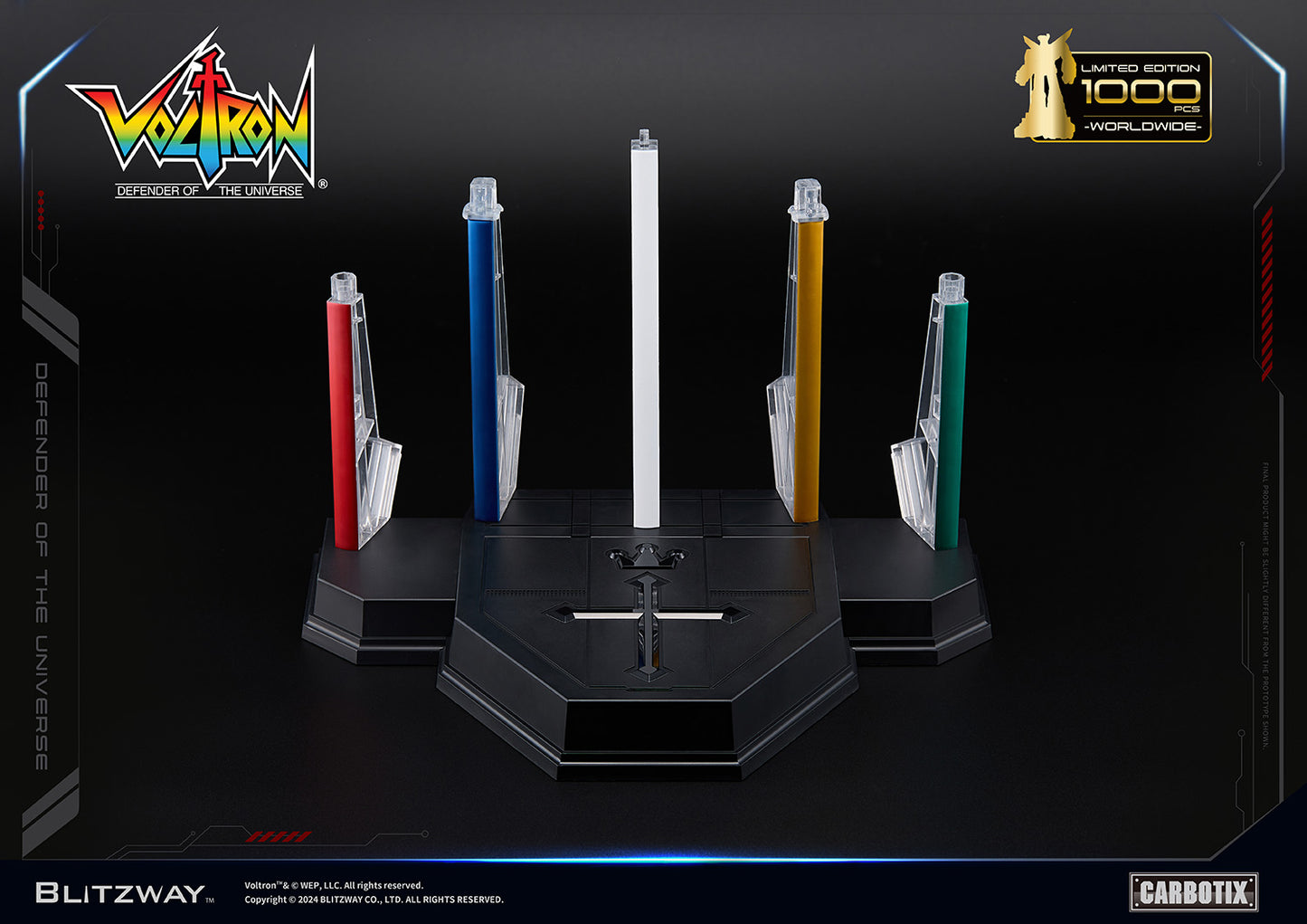 PREORDER Blitzway Carbotix Black Voltron Base BW-CA-11102