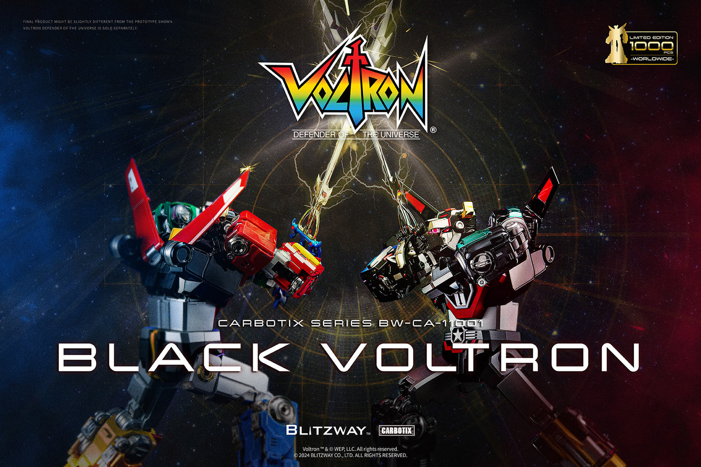 PREORDER Blitzway Carbotix Black Voltron BW-CA-11101