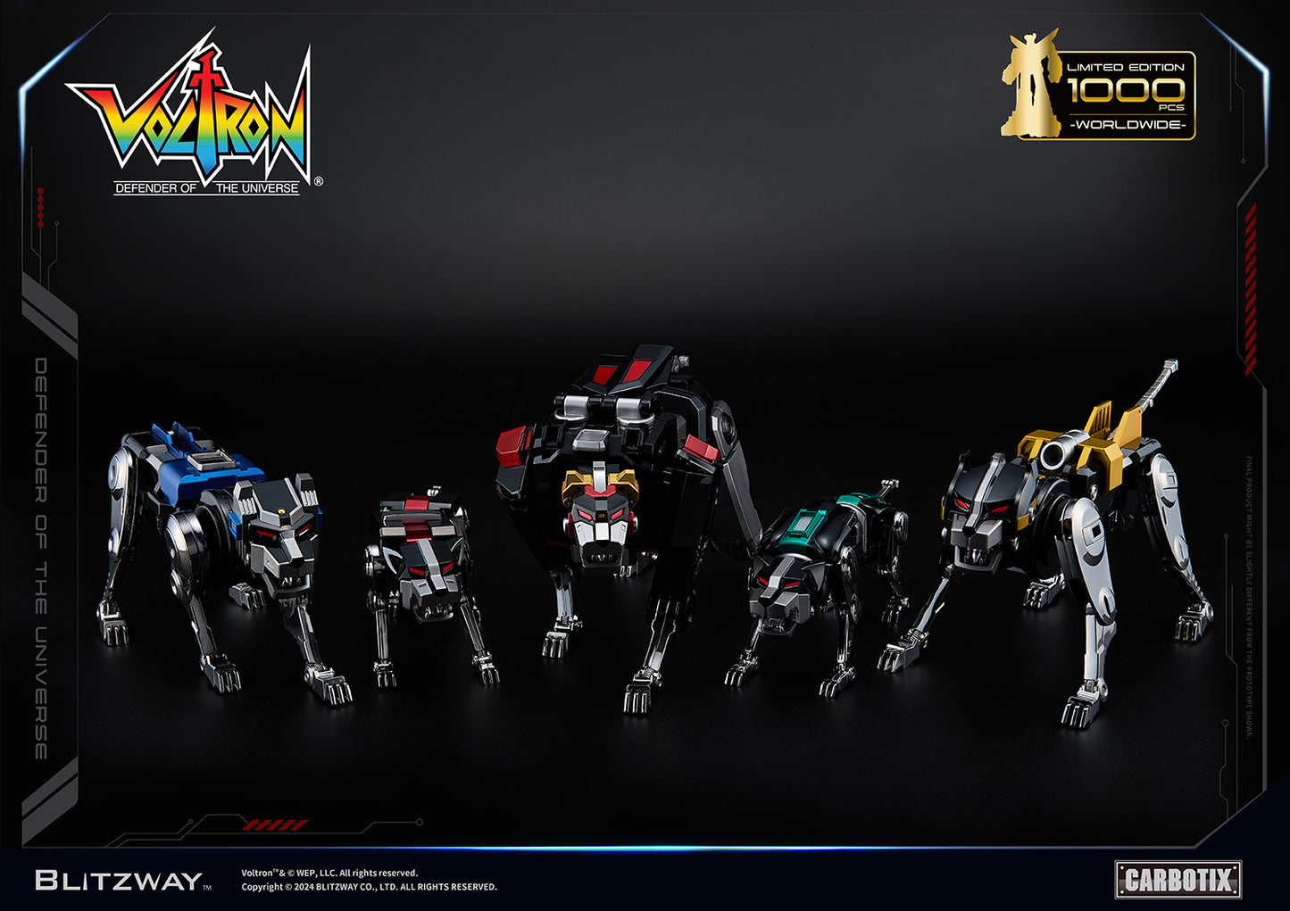 PREORDER Blitzway Carbotix Black Voltron BW-CA-11101