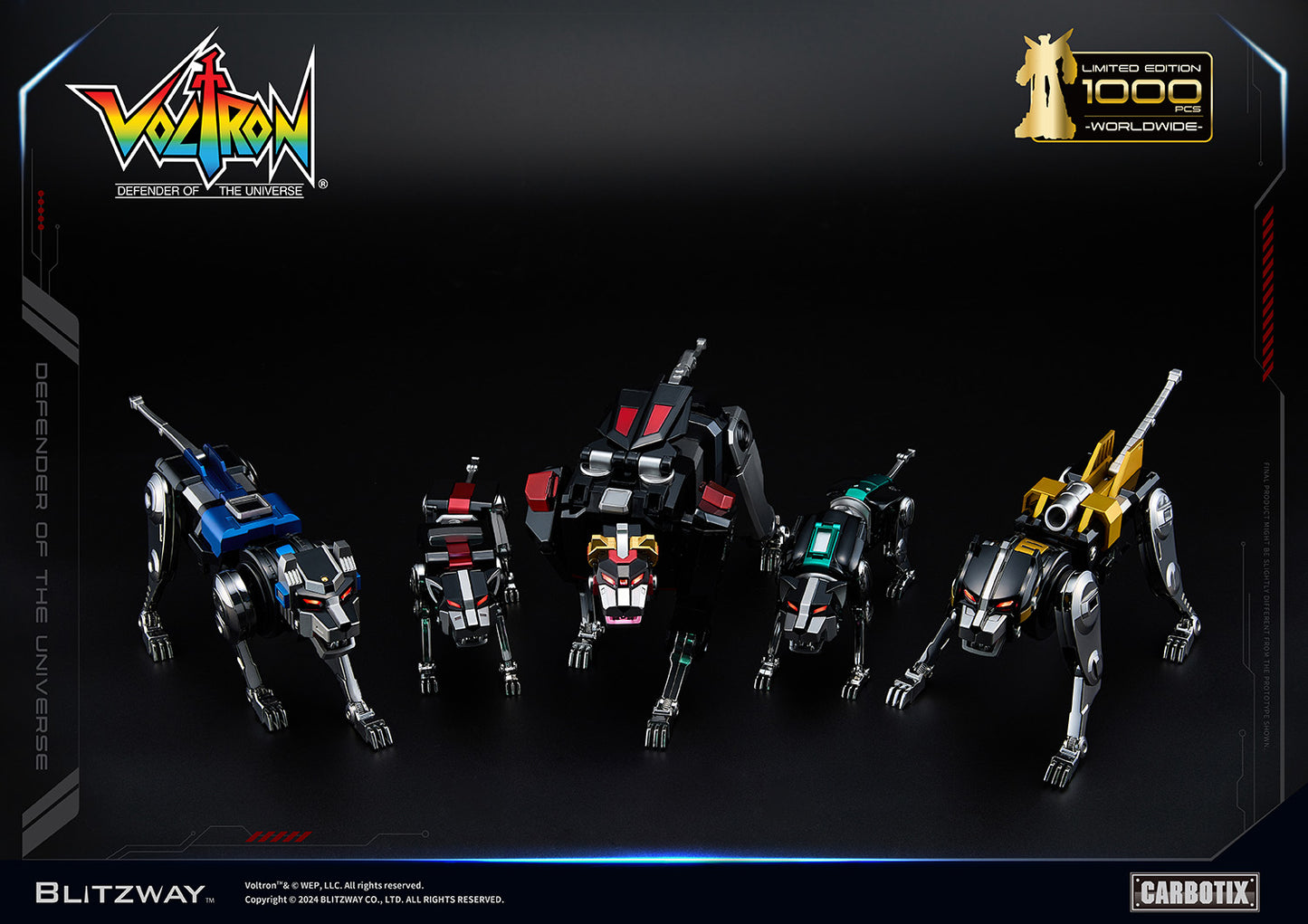 PREORDER Blitzway Carbotix Black Voltron BW-CA-11101