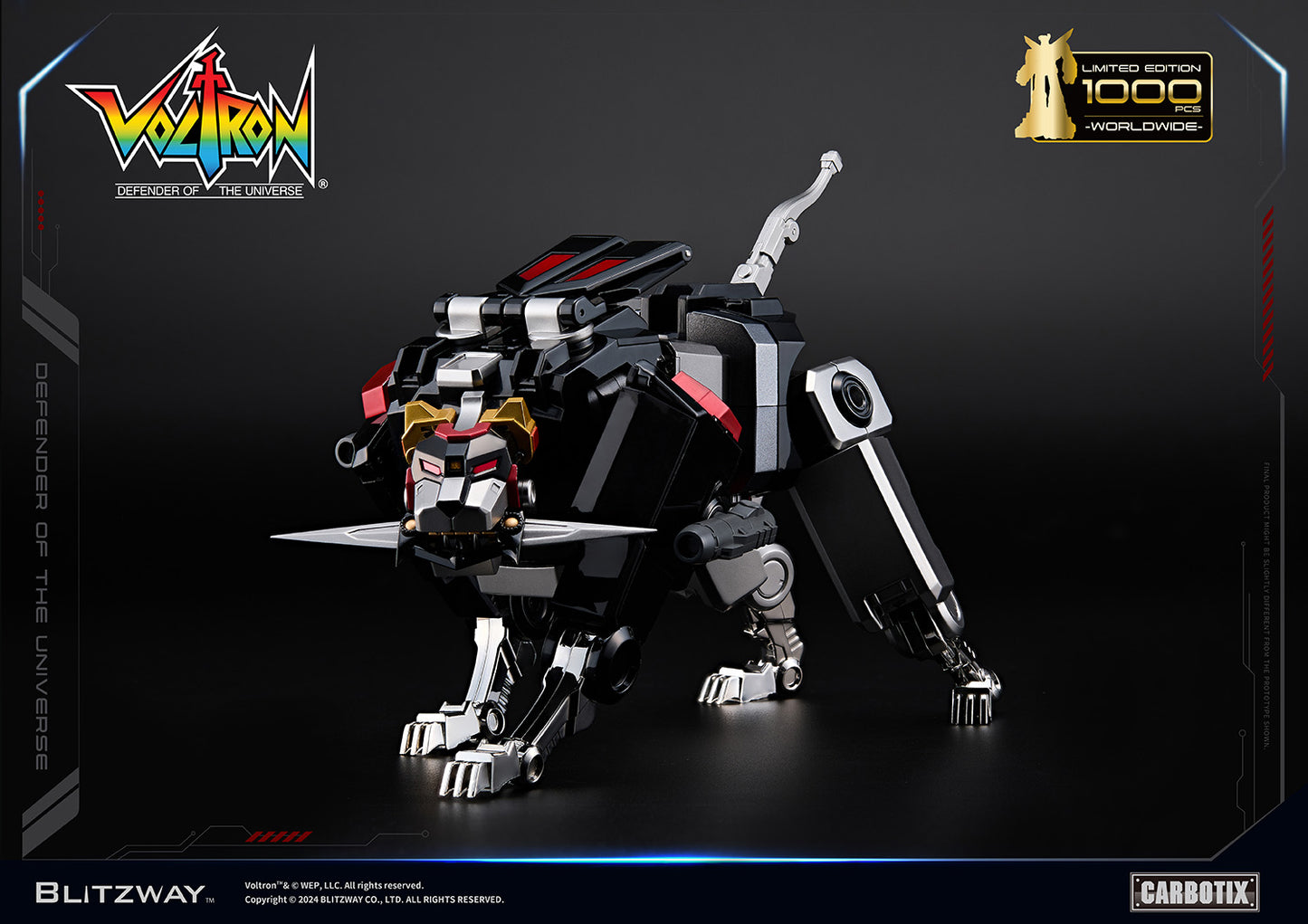 PREORDER Blitzway Carbotix Black Voltron BW-CA-11101