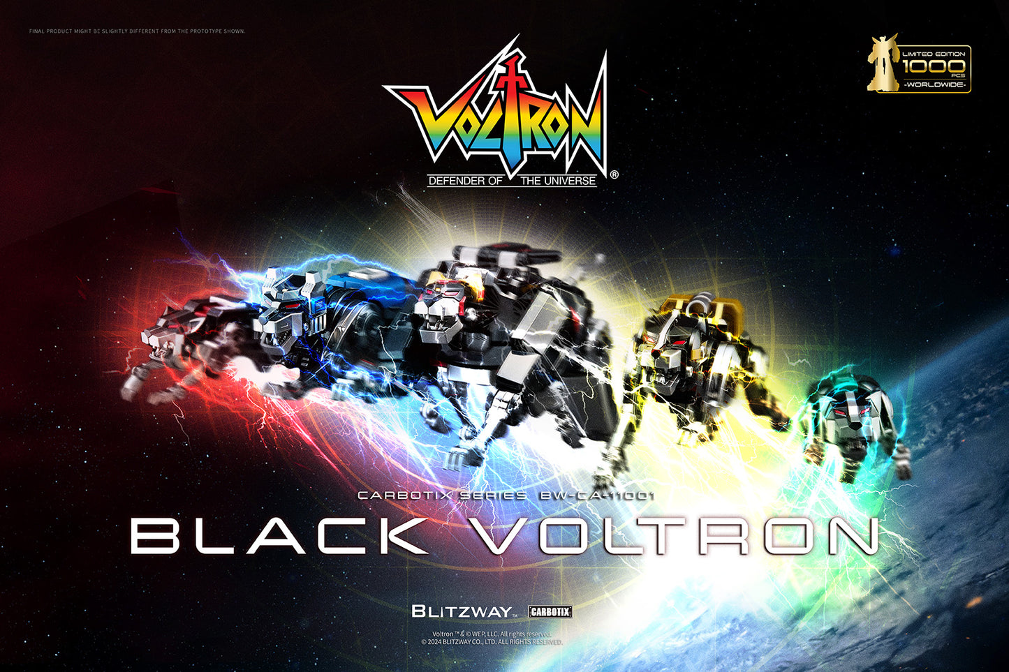 PREORDER Blitzway Carbotix Black Voltron BW-CA-11101