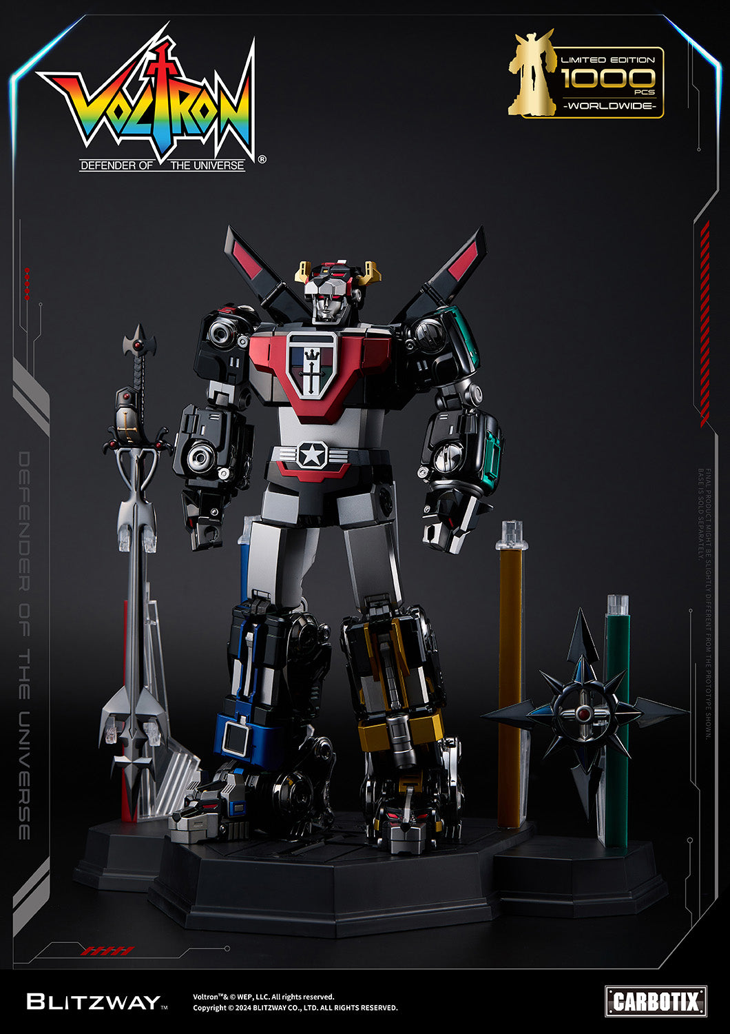 PREORDER Blitzway Carbotix Black Voltron BW-CA-11101