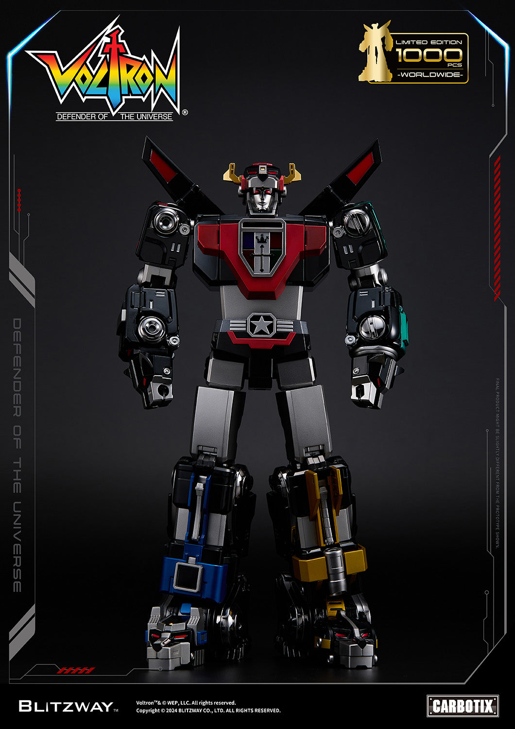PREORDER Blitzway Carbotix Black Voltron BW-CA-11101