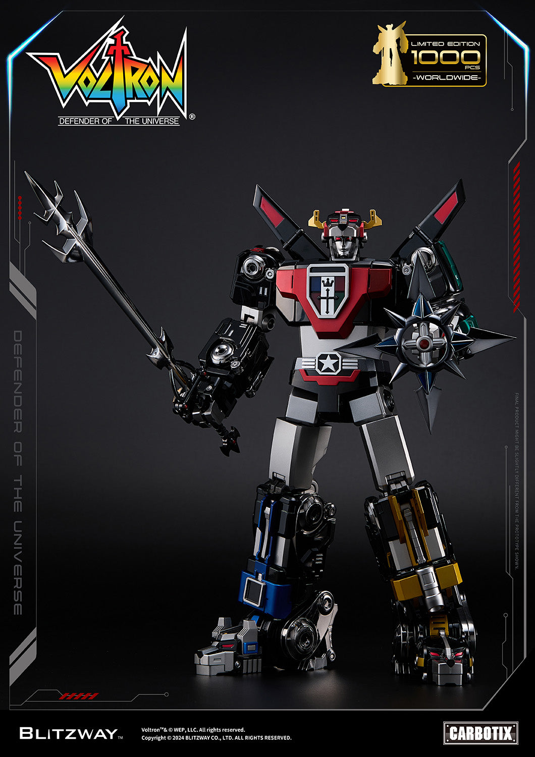 PREORDER Blitzway Carbotix Black Voltron BW-CA-11101