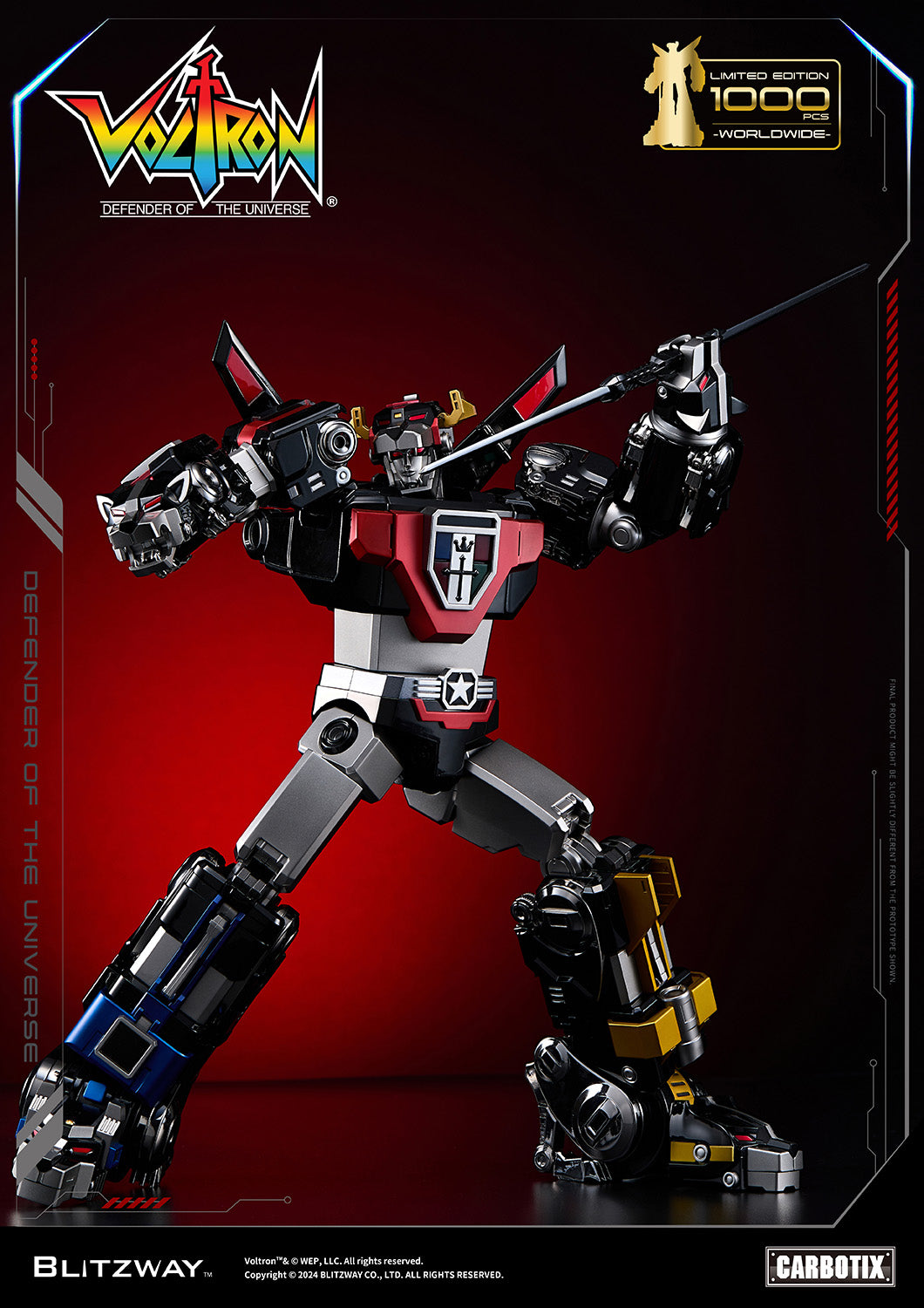 PREORDER Blitzway Carbotix Black Voltron BW-CA-11101