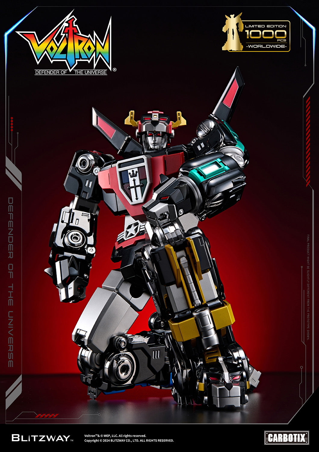 PREORDER Blitzway Carbotix Black Voltron BW-CA-11101