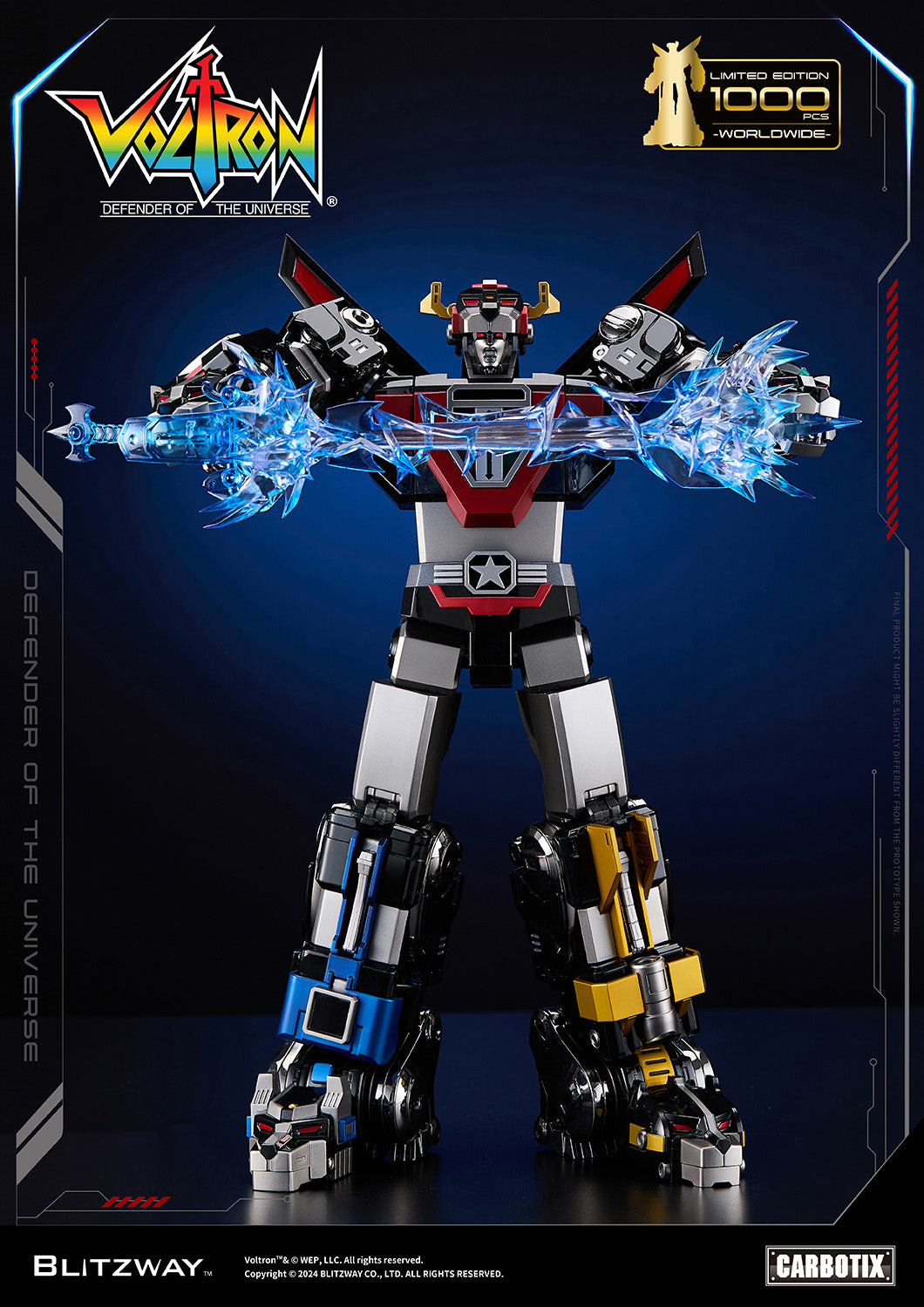 PREORDER Blitzway Carbotix Black Voltron BW-CA-11101