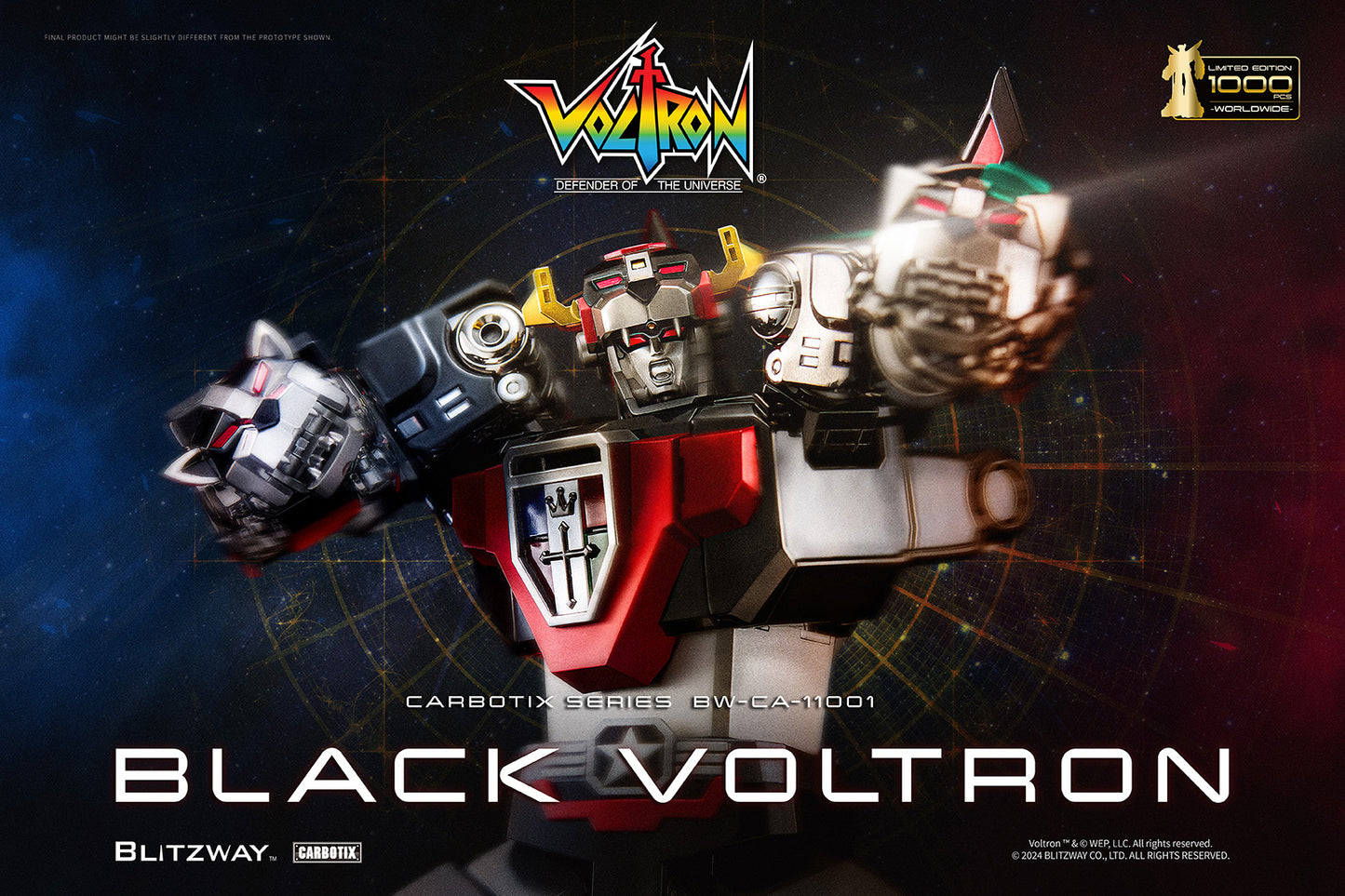 PREORDER Blitzway Carbotix Black Voltron BW-CA-11101