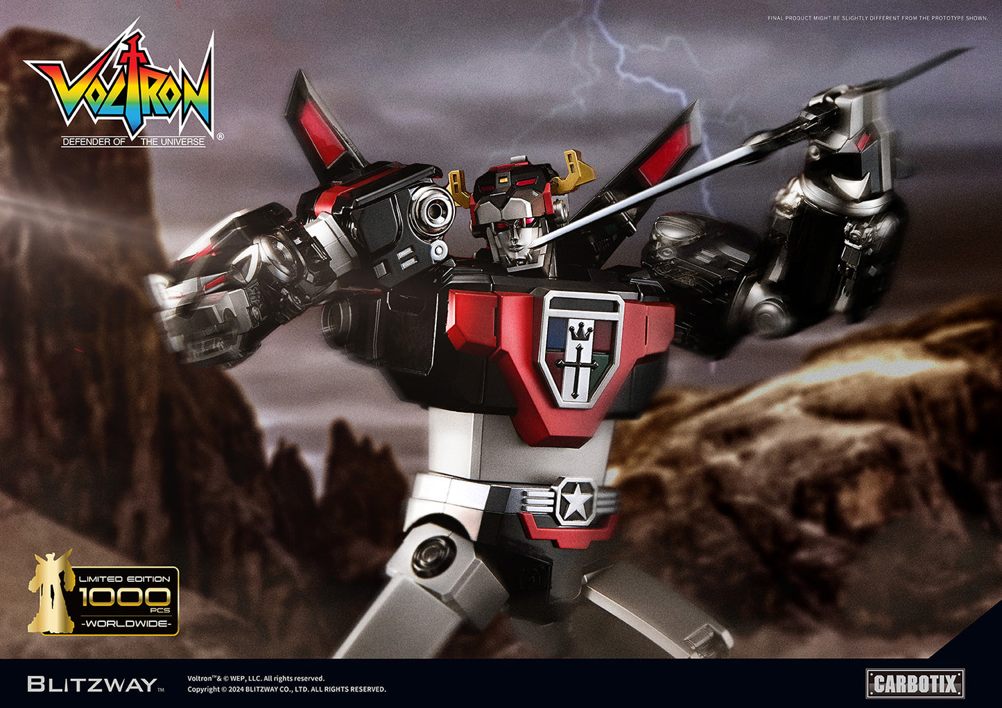 PREORDER Blitzway Carbotix Black Voltron BW-CA-11101