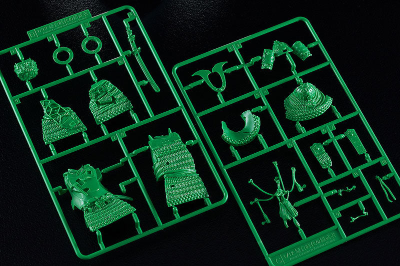 PREORDER PLAMAX 1/12 Kamakura Period Armored Warrior: Green Color Edition Plastic Model