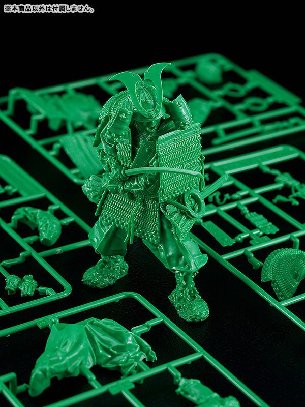 PREORDER PLAMAX 1/12 Kamakura Period Armored Warrior: Green Color Edition Plastic Model