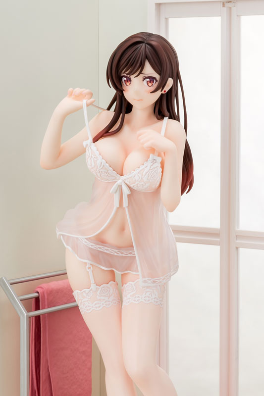 PREORDER 1/6 scaled pre-painted figure Rent-A-Girlfriend MIZUHARA Chizuru in see-through lingerie figure Angel White Ver.